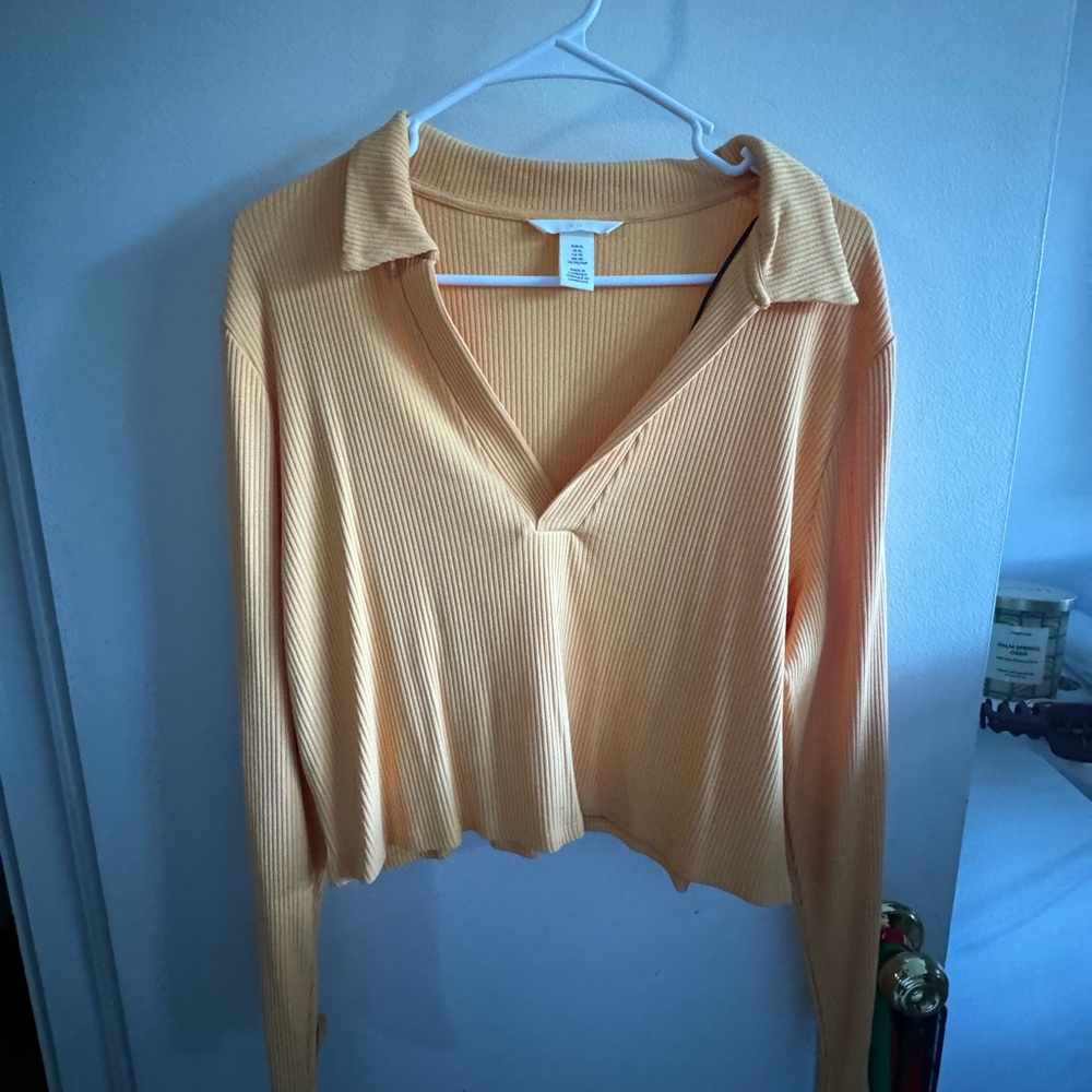 H&M long sleeve collared shirt | size XL